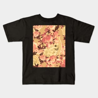 Old Rose Pattern Kids T-Shirt